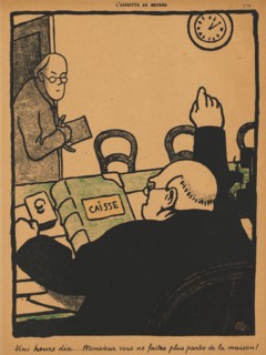 L'Assiete au Beurre: Crimes and Punishments XV, 772: Ten Past One , 1871. Félix Vallotton (French,