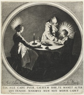 The Blessing (Le Bénédicité) also known as The Holy Family at Table, 1628. Jacques Callot (French,