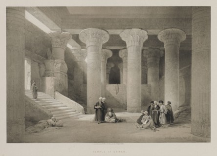 Egypt and Nubia, Volume I: Temple at Esneh, 1846. Louis Haghe (British, 1806-1885), F.G.Moon, 20