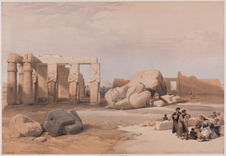 Egypt and Nubia, Volume II: Fragments of the Great Colossi at the Memnonium, Thebes, 1847. Louis