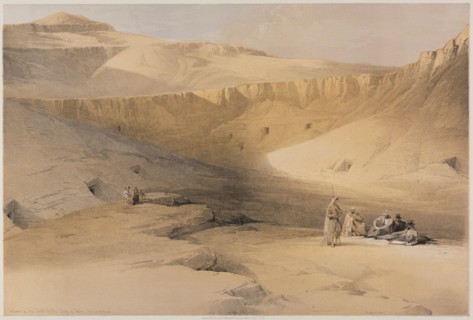 Egypt and Nubia, Volume II: Entrance to the Tombs of the Kings of Thebes, Bab-El-Malouk, 1848.