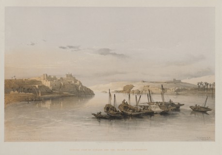 Egypt and Nubia, Volume II: General View of Esouan and the Island of Elephantine, 1848. Louis Haghe