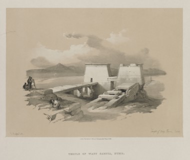 Egypt and Nubia, Volume I: Temple of Wady Saboua, Nubia, 1846. Louis Haghe (British, 1806-1885),