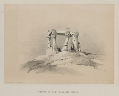 Egypt and Nubia, Volume I: Temple of Wady Kardassy in Nubia, 1846. Louis Haghe (British,