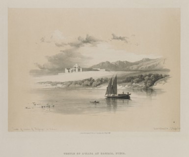 Egypt and Nubia, Volume II: Temple of Amdda, of Hassaya in Nubia, 1847. Louis Haghe (British,