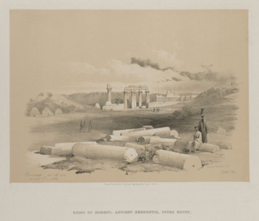 Egypt and Nubia, Volume II: Hermont, Ancient Hermonthis, 1848. Louis Haghe (British, 1806-1885), F