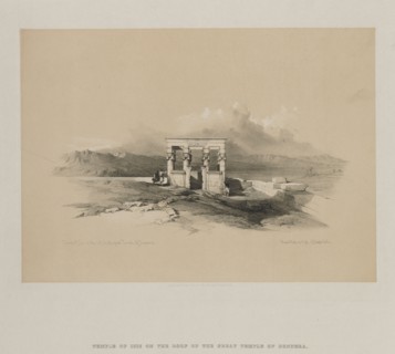 Egypt and Nubia, Volume II: Temple of Isis on the Roof of the Great Temple of Dendera, 1848. Louis
