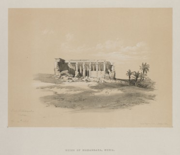 Egypt and Nubia, Volume I: Wady Maharraka, Nubia, 1846. Louis Haghe (British, 1806-1885), F.G.Moon,
