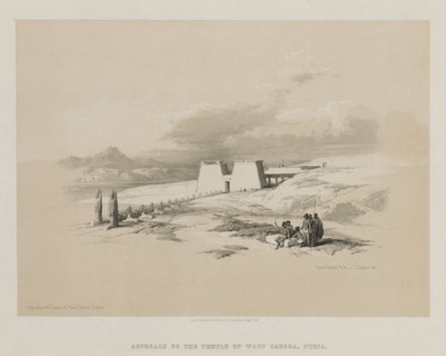 Egypt and Nubia, Volume I: Approach to the Temple  of Wady Saboua, Nubia, 1847. Louis Haghe