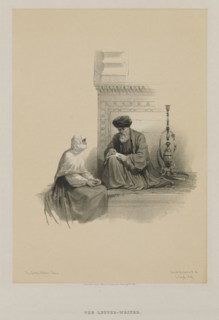 Egypt and Nubia, Volume III: The Letter-Writer, Cairo, 1849. Louis Haghe (British, 1806-1885), F.G