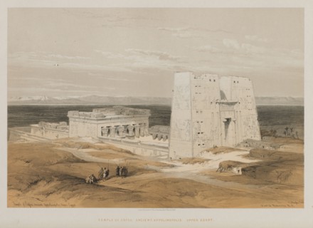 Egypt and Nubia, Volume I: Temple at Edfou, Ancient Apollinopolis, Upper Egypt, 1847. Louis Haghe