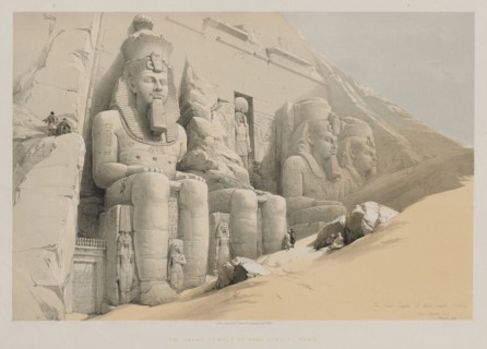 Egypt and Nubia, Volume I: The Great Temple of Aboo-Simble, Nubia, 1846. Louis Haghe (British,