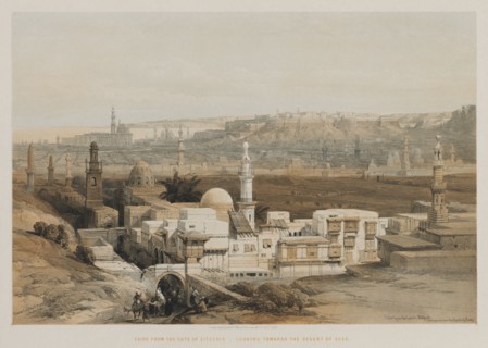 Egypt and Nubia, Volume III: Cairo from the Gate of Citzenib, Looking towards the Desert of Suez,