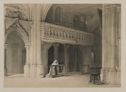 Sketches in Belgium and Germany, Volume I: Nönnberg Convent, Salzburg, 1840. Louis Haghe (British,