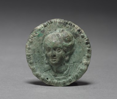 Roundel, c. 1st century BC. India, Satavahana Period, c. 1st century BC. Bronze with repousse and