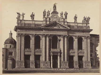 St. Jean de Lateran, Rome, c. 1860. Attributed to Tommaso Cuccioni (Italian, 1864). Albumen print