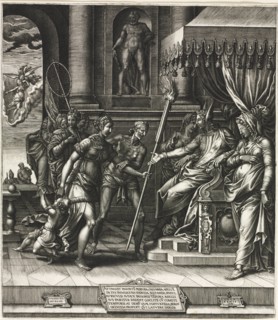 The Calumny of Apelles, 1560. Giorgio Ghisi (Italian, 1520-1582), after Luca Penni (Italian,