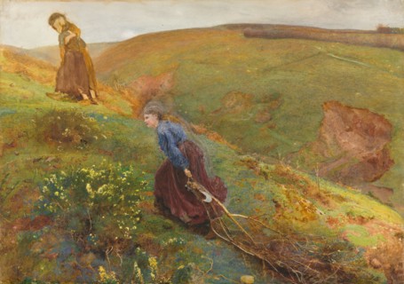 The Wood Gatherers, 1869. John William North (British, 1842-1924). Watercolor and gouache with