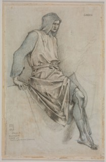 Study for the Failure of Gawain from the Holy Grail Tapestries, 1893. Edward Burne-Jones (British,