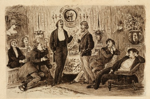 "Nincompoopiana," Illustration for Punch, c. 1879. George Louis Palmella Busson Du Maurier