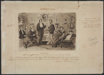"Nincompoopiana," Illustration for Punch, c. 1879. George Louis Palmella Busson Du Maurier