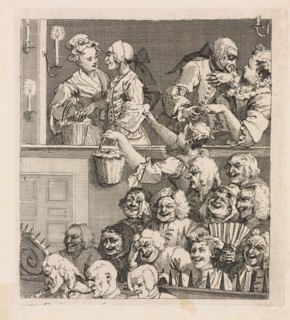 The Laughing Audience, 1733. William Hogarth (British, 1697-1764). Etching; sheet: 24.4 x 19.9 cm