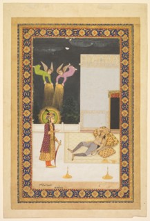 The Dream of Zuleykha, c. 1770. India, Lucknow, Mughal, 18th century. Opaque watercolor with gold