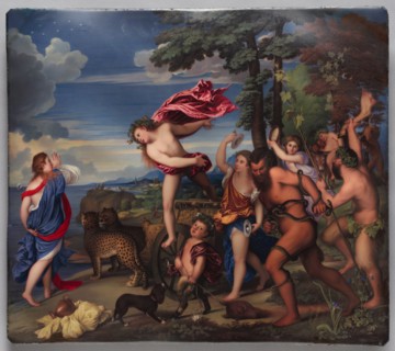 Bacchus and Ariadne, 1808-1811. Henry Bone (British, 1755-1834), after Titian (Italian, c.