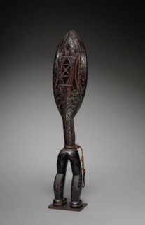 Feast Ladle, possibly late 1800s or early 1900s. Guinea Coast, Ivory Coast, Dan People. Wood, cord;