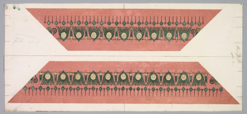 Embers Glow: Lotus Pattern Frame, 1890-1897. Theodore Roussel (French, 1847-1926). Color etching
