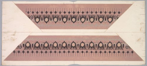 Embers Glow: Lotus Pattern Frame, 1890-1897. Theodore Roussel (French, 1847-1926). Color etching