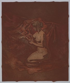 Embers Glow, 1890-1897. Theodore Roussel (French, 1847-1926). Color etching and aquatint; sheet: 24