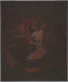 Embers Glow, 1890-1897. Theodore Roussel (French, 1847-1926). Color etching and aquatint; sheet: 24