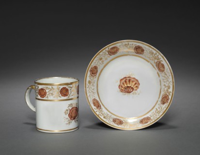 Cup from Oliver Wolcott, Jr. Tea Service, 1785-1805. Chinese Export porcelain, late 18th-early 19th