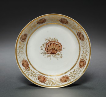 Saucer from Oliver Wolcott, Jr. Tea Service, 1785-1805. Chinese Export porcelain, late 18th-early