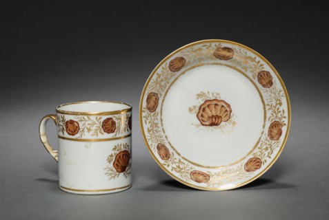 Cup from Oliver Wolcott, Jr. Tea Service, 1785-1805. Chinese Export porcelain, late 18th-early 19th