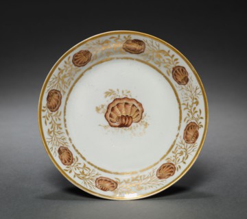Saucer from Oliver Wolcott, Jr. Tea Service, 1785-1805. Chinese Export porcelain, late 18th-early