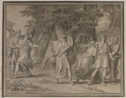 Telemachus, Urged by Mentor, Leaving the Island of Calypso , 1800. Charles Meynier (French,