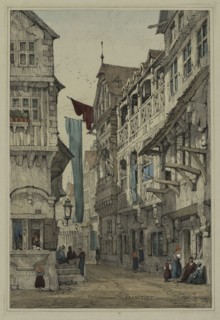 Facisimilies of Sketches made in Flanders and Germany: Sachsenhausen Francfort, 1833. Samuel Prout