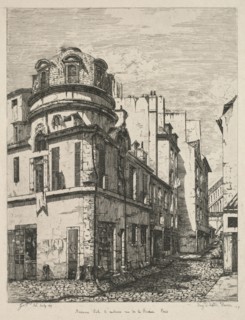 Eaux-Fortes sur le Vieux Paris: Ancienne école de médecine rue de la Bûcherie (Etchings of Old