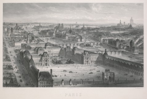 Paris. Adolphe Rouargue (French, 1810-1870). Lithograph; sheet: 27.7 x 38.4 cm (10 7/8 x 15 1/8 in