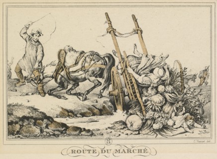 Scenes of Daily Life, Roads and Paths: Road to Market (Scènes de la vie quotidienne, Routes et