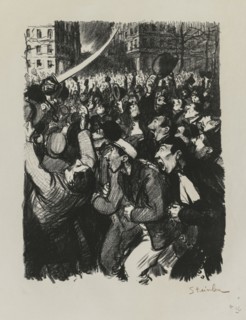 Les Moutons de Boisdeffre, 1898. Théophile Alexandre Steinlen (Swiss, 1859-1923). Lithograph;