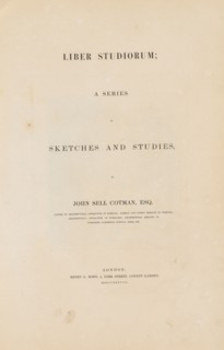 Liber Studiorum: Title Page, 1838. John Sell Cotman (British, 1782-1842). Engraved text on wove