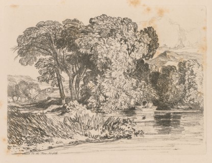 Liber Studiorum: Plate 4, View on the Yare, Norfolk, 1838. John Sell Cotman (British, 1782-1842).
