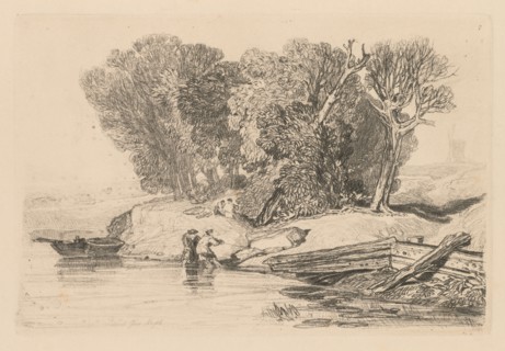 Liber Studiorum: Plate 7, Postwick Grove, Norfolk, 1838. John Sell Cotman (British, 1782-1842).