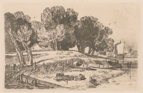 Liber Studiorum: Plate 8, Millbank on the Thames, 1838. John Sell Cotman (British, 1782-1842).