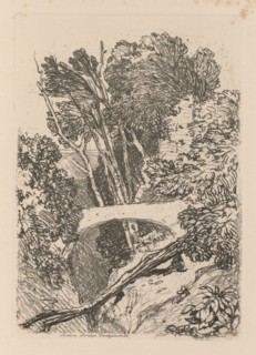 Liber Studiorum: Plate 11: Parson's Bridge, Cardingshire, 1838. John Sell Cotman (British,