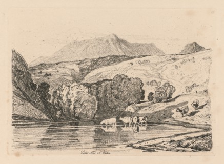 Liber Studiorum: Plate 15, Cader Iris, North Wales, 1838. John Sell Cotman (British, 1782-1842).