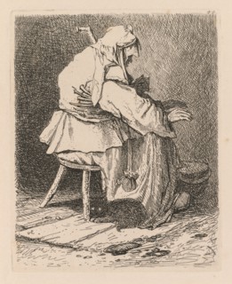 Liber Studiorum: Plate 44, Sketch after Rembrandt, 1838. John Sell Cotman (British, 1782-1842).
